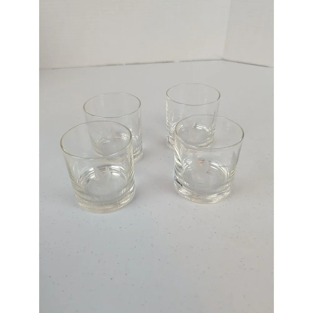 Lenox Lead Crystal Etched Old Fashion Rocks Glass Flying Goose *Rare* Vintage